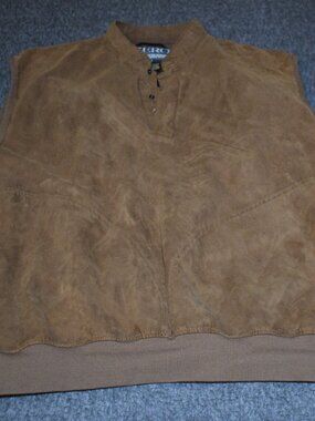 Zero Restriction Golf Windbreaker Vest Mens Sz L Brown Quarter Snap Vest Outdoor